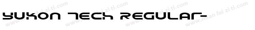 Yukon Tech Regular字体转换